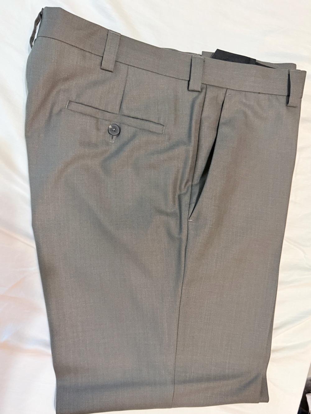 Kenneth Cole Reaction Men's Gray Dress Trousers